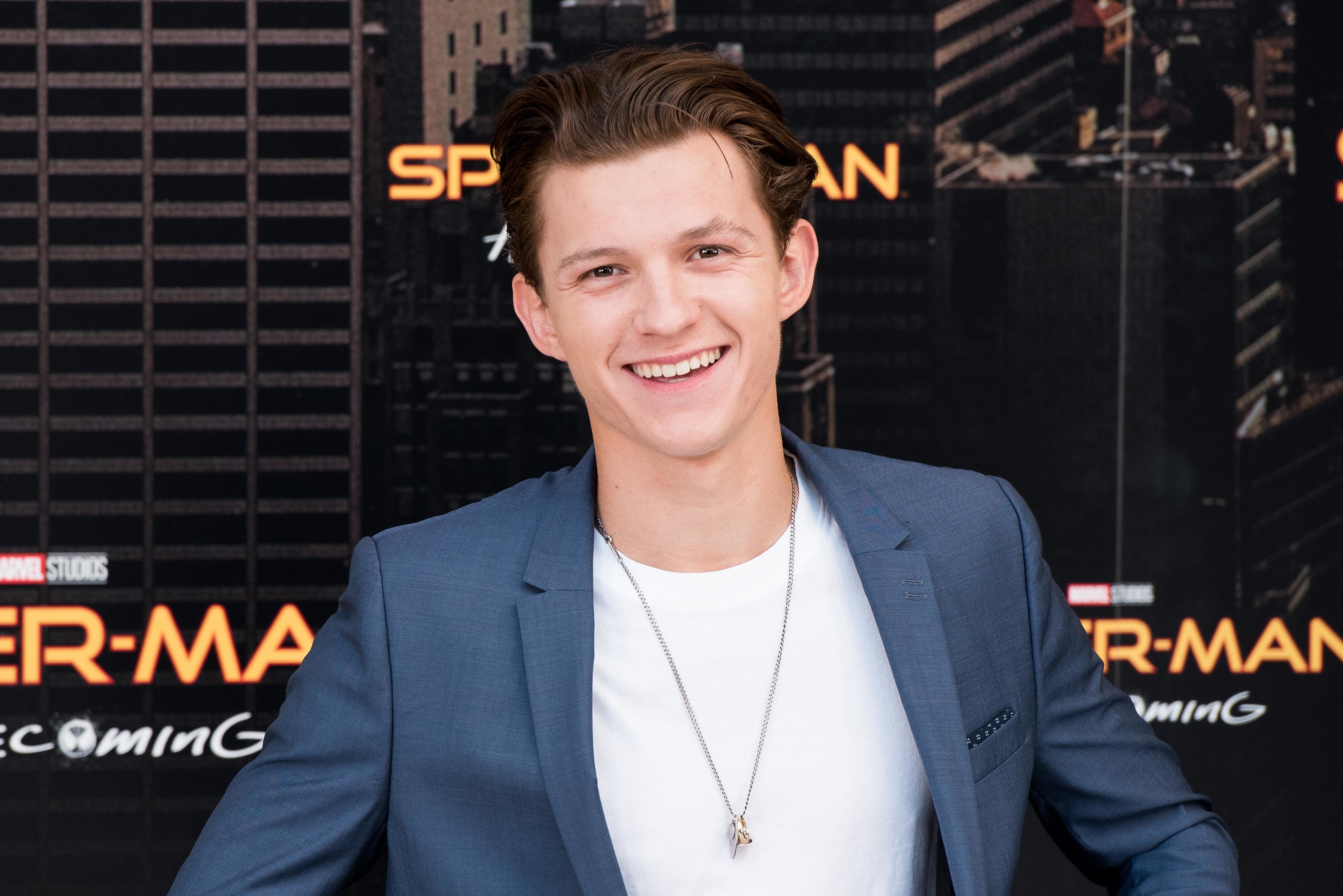 Closeup of Tom Holland