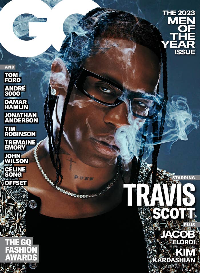 travis scott on cover of gq