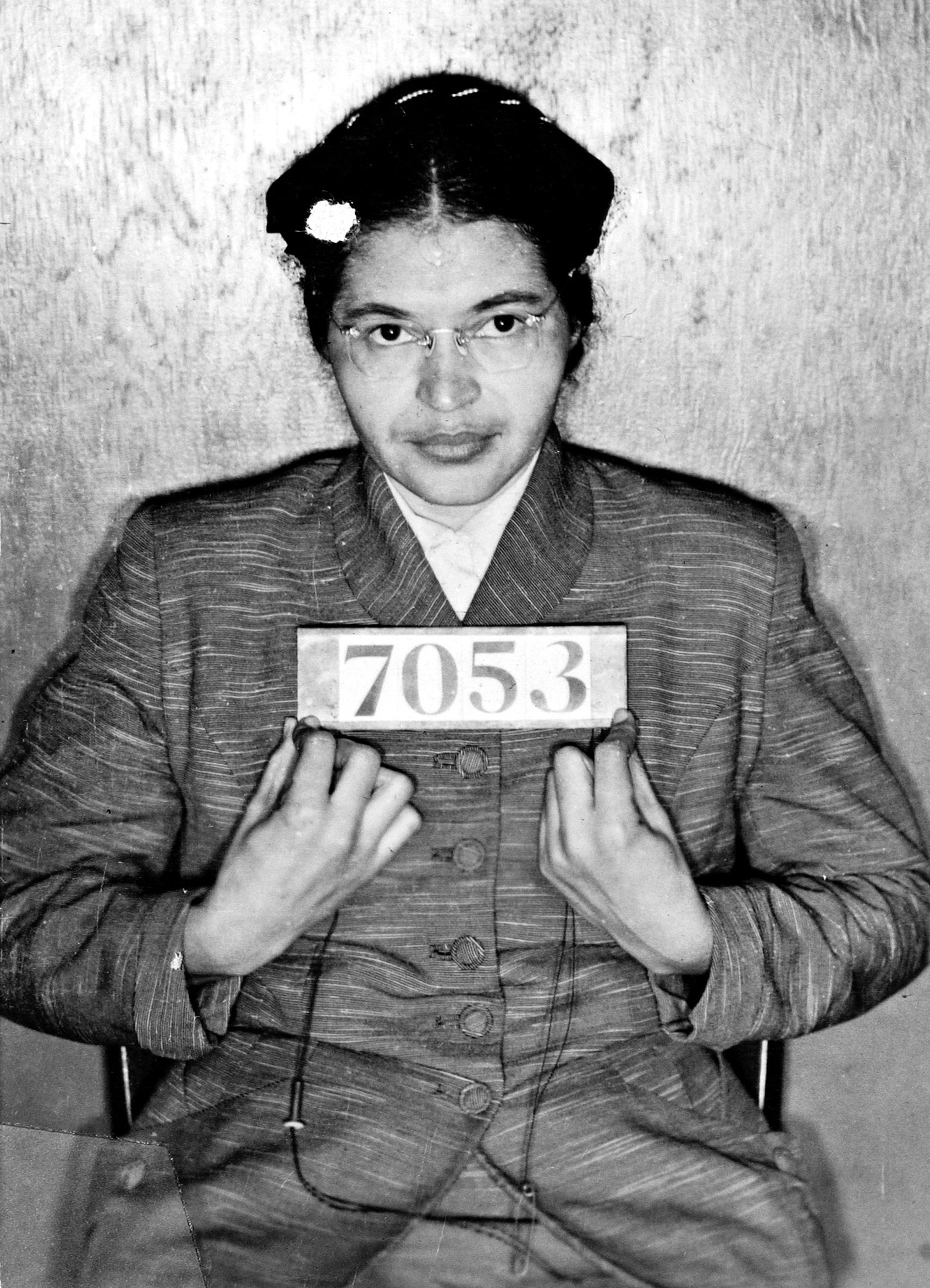 Closeup of Rosa Parks