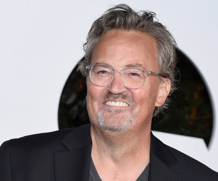 Closeup of Matthew Perry smiling