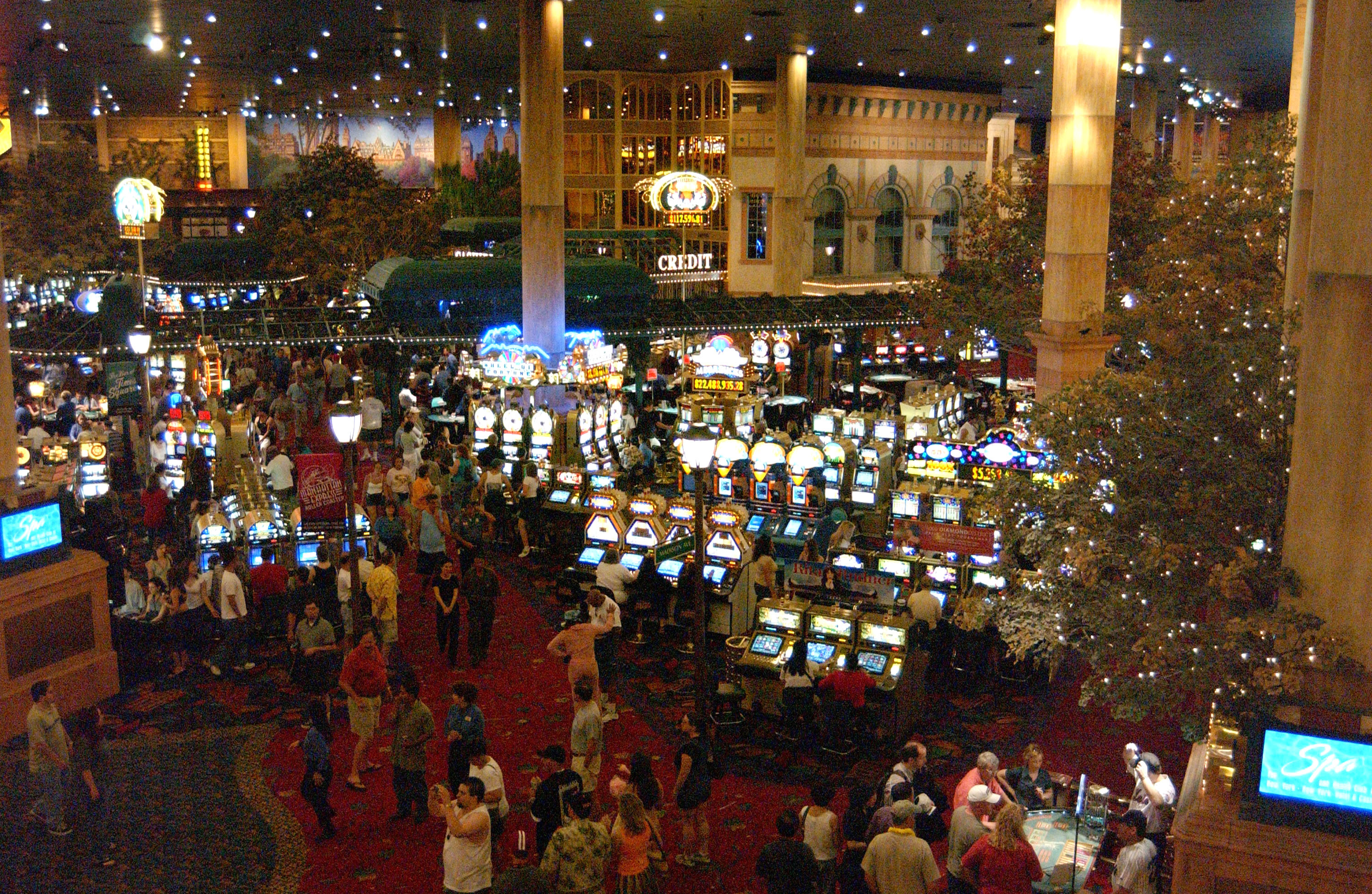 a crowded casino