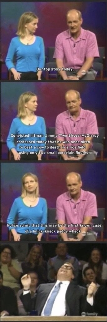 Screenshots from "Whose Line Is It Anyway?"