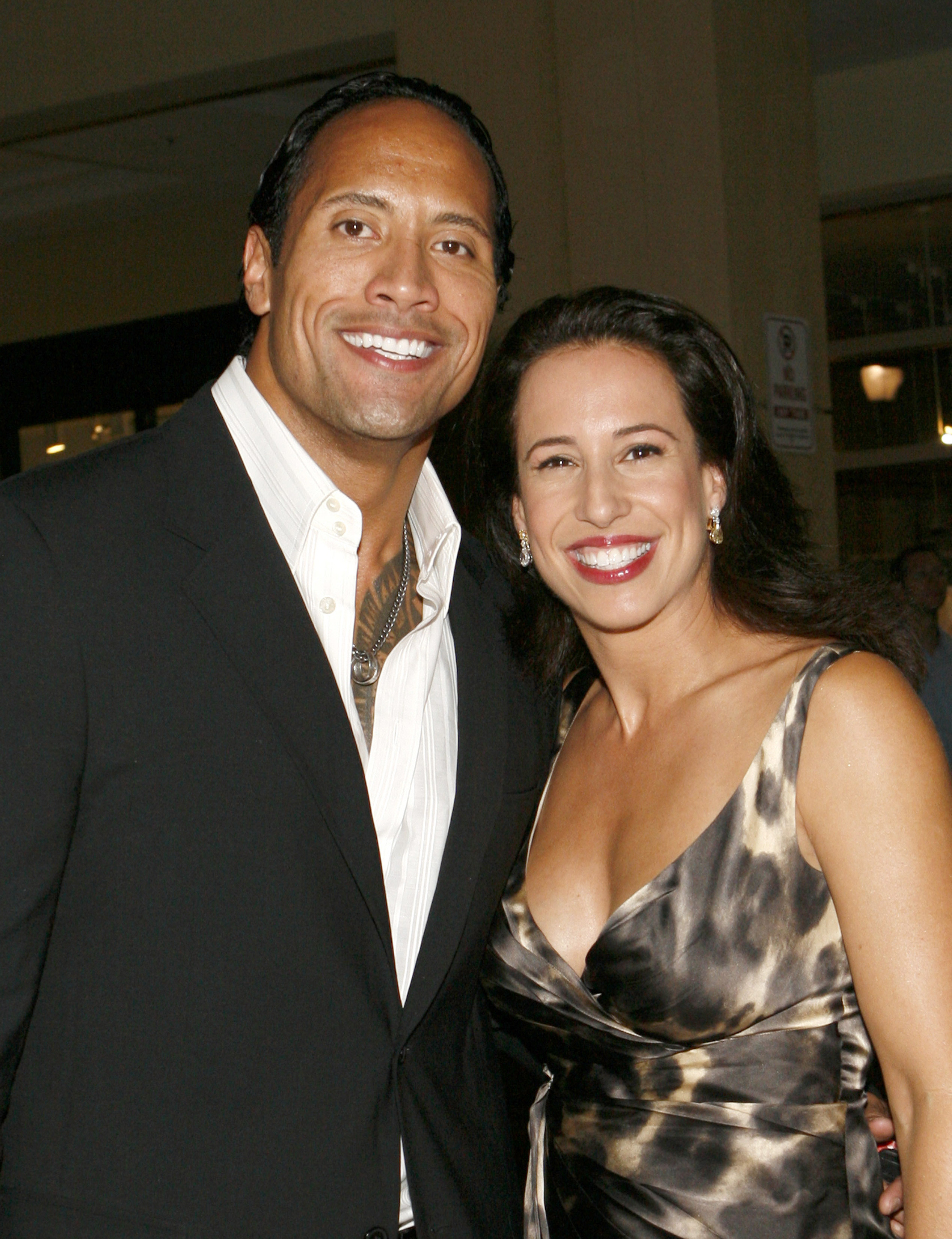 The Rock and Dany smiling together