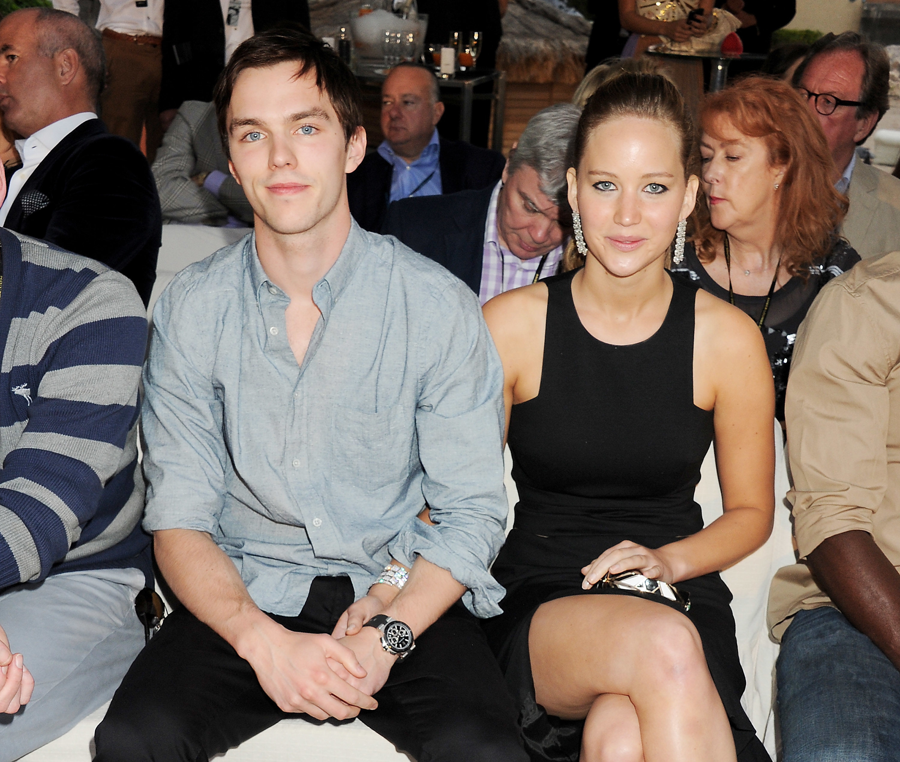 Jennifer and Nicholas sitting together and smiling