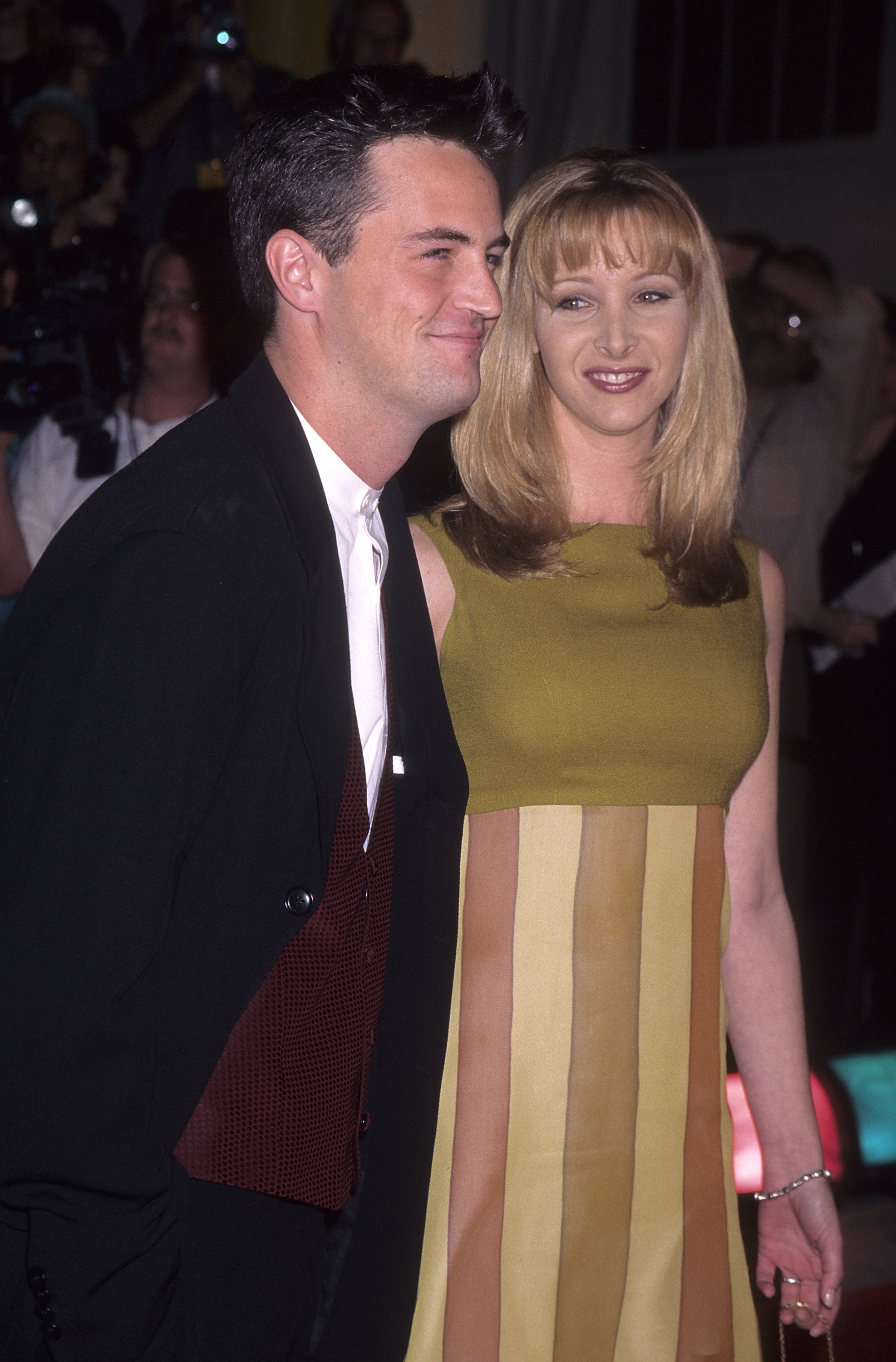 Closeup of Matthew Perry and Lisa Kudrow