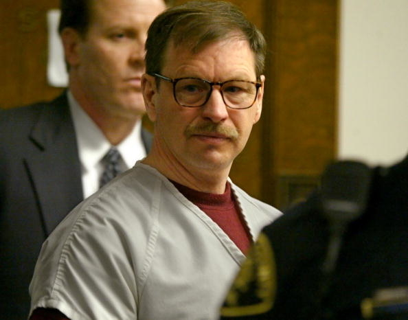 closeup of him in the courtroom