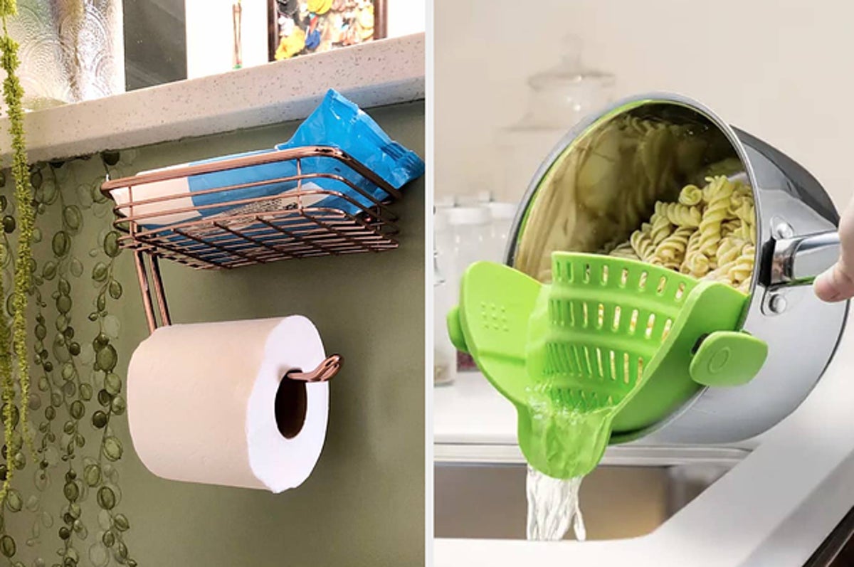 Zulay Kitchen Toilet Paper Holder Stand & Storage Holds 3 Extra Rolls for  Bathroom