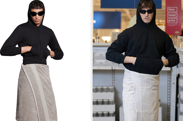 IKEA Trolls Balenciaga After Brand Debuts 925 Towel Skirt Complex