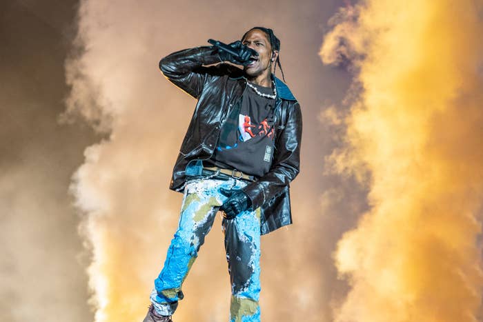 Close-up of Travis onstage
