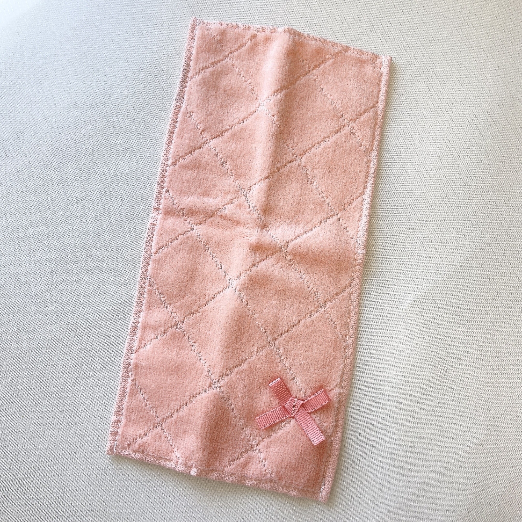 Francfranc(フランフラン)のおすすめグッズ「バロット 抗菌防臭ハーフハンカチ ハーリキンチェック ピンク」