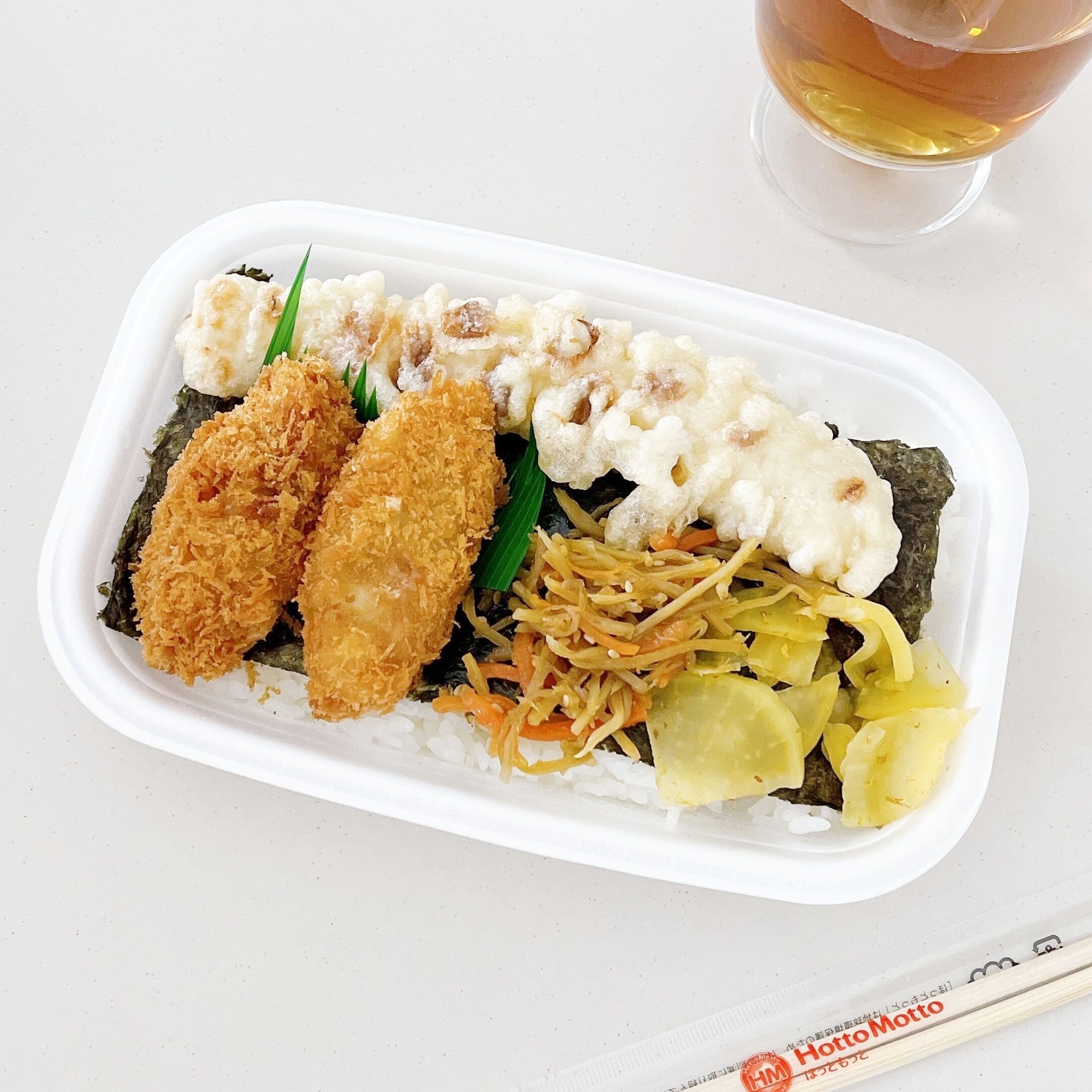 ほっともっとのオススメの新商品「カキフライ×のり弁 カキフライのり弁当」
