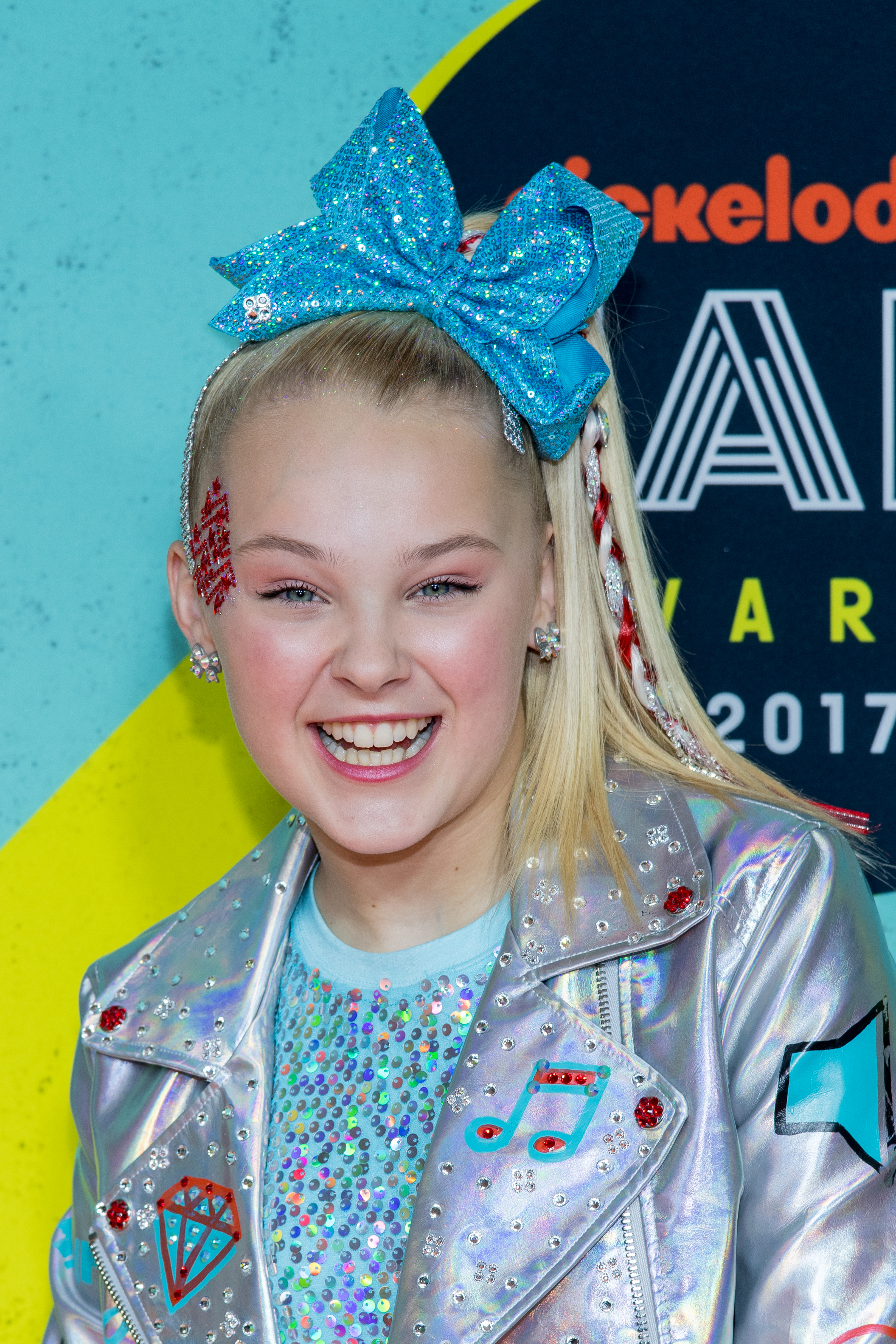 Closeup of JoJo Siwa smiling