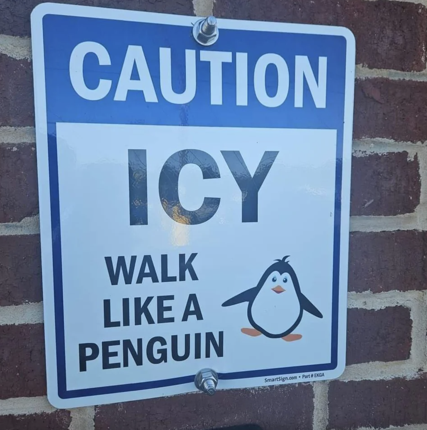 &quot;Walk like a penguin&quot;