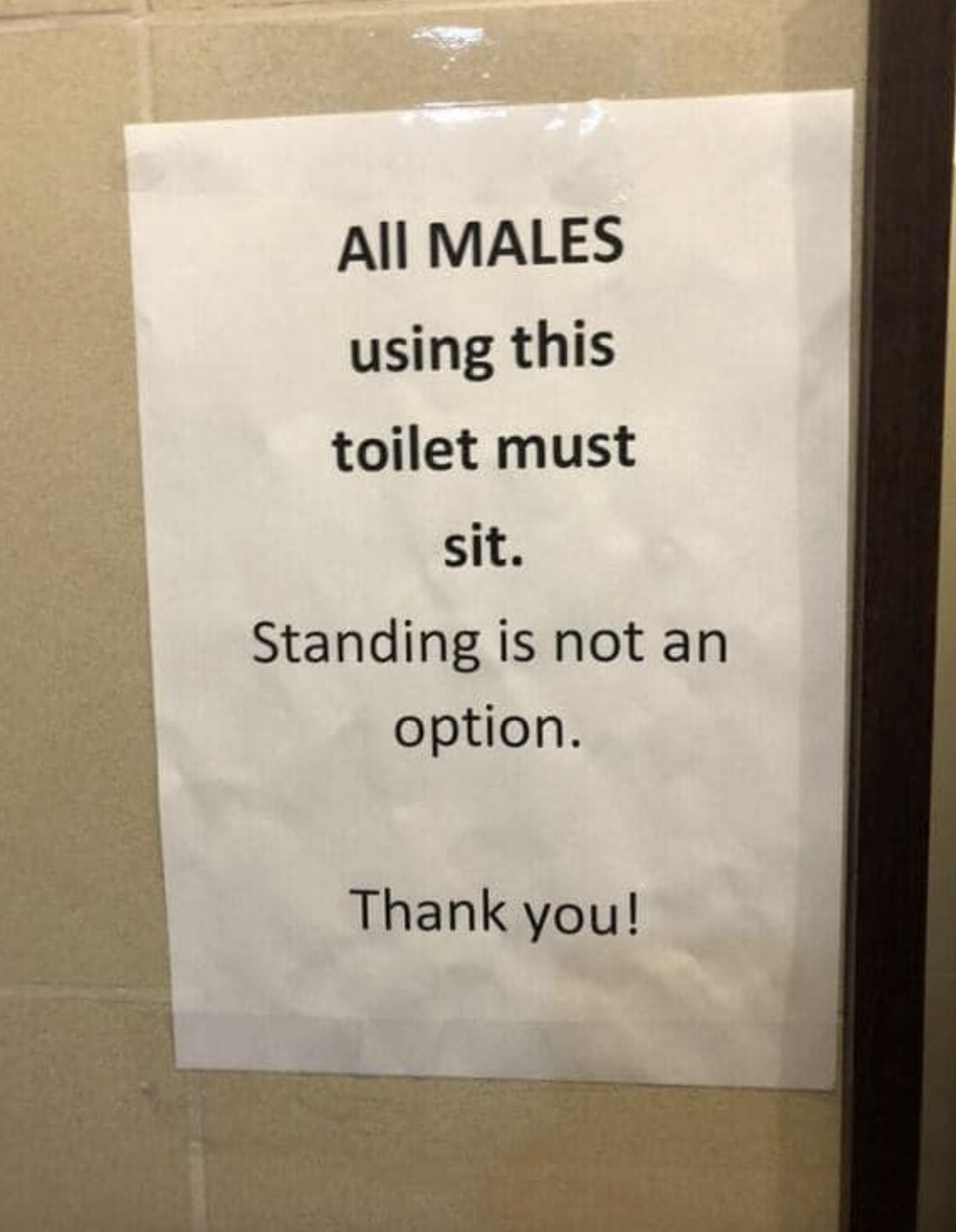 &quot;Standing is not an option.&quot;