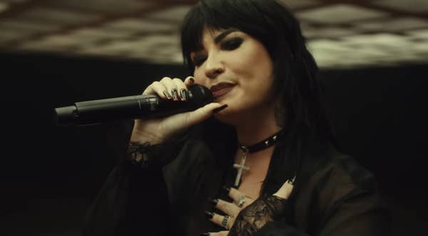 Closeup of Demi Lovato