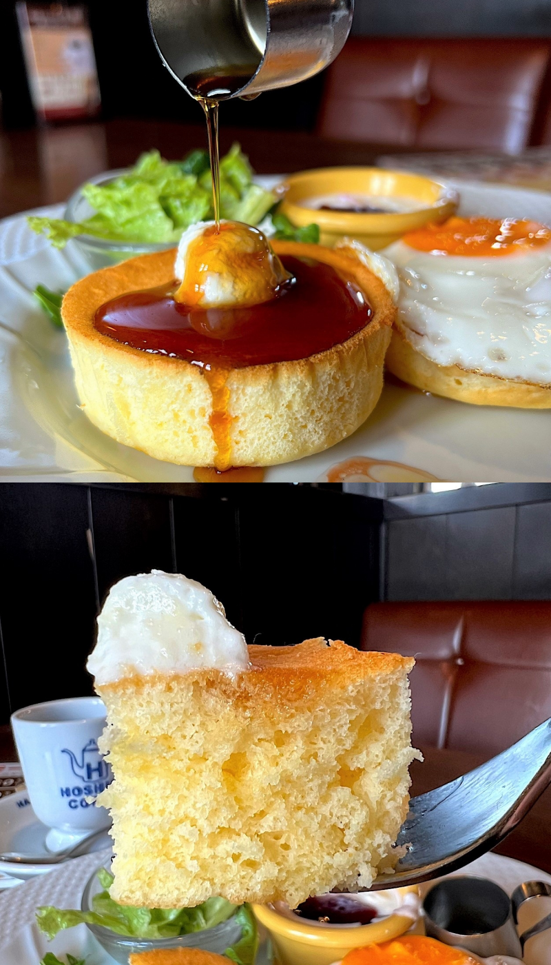 星乃珈琲店のおすすめモーニング「パンケーキプレート」