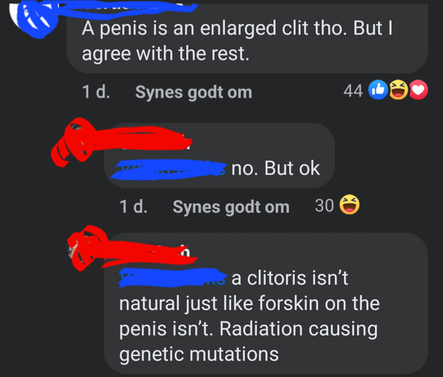 &quot;a clitoris isn&#x27;t natural just like forskin on the penis isn&#x27;t.&quot;