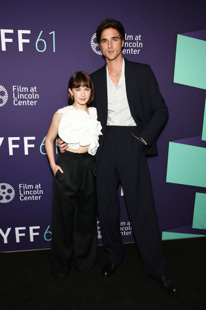 Jacob with Cailee Spaeny at a media event