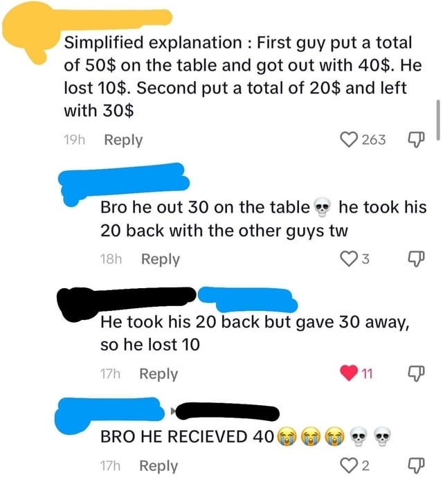 "BRO HE RECIEVED 40"