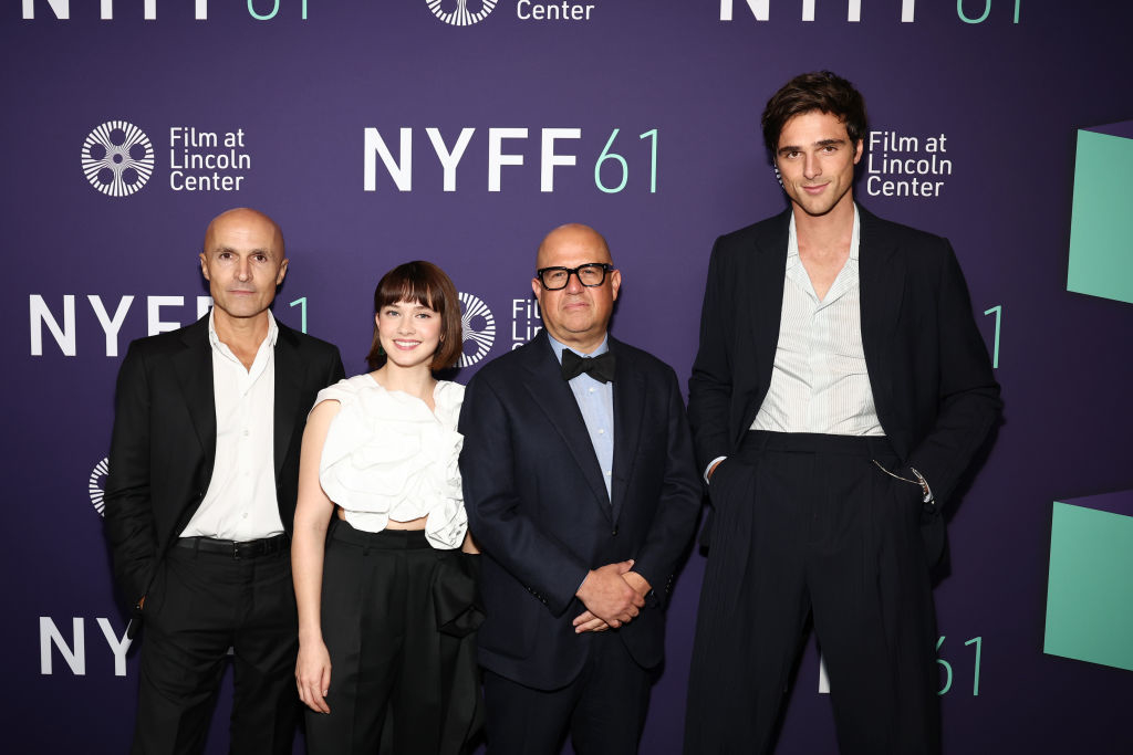 Lorenzo Mieli, Cailee, Youree Henley, and Jacob at the New York Film Festival screening of Priscilla