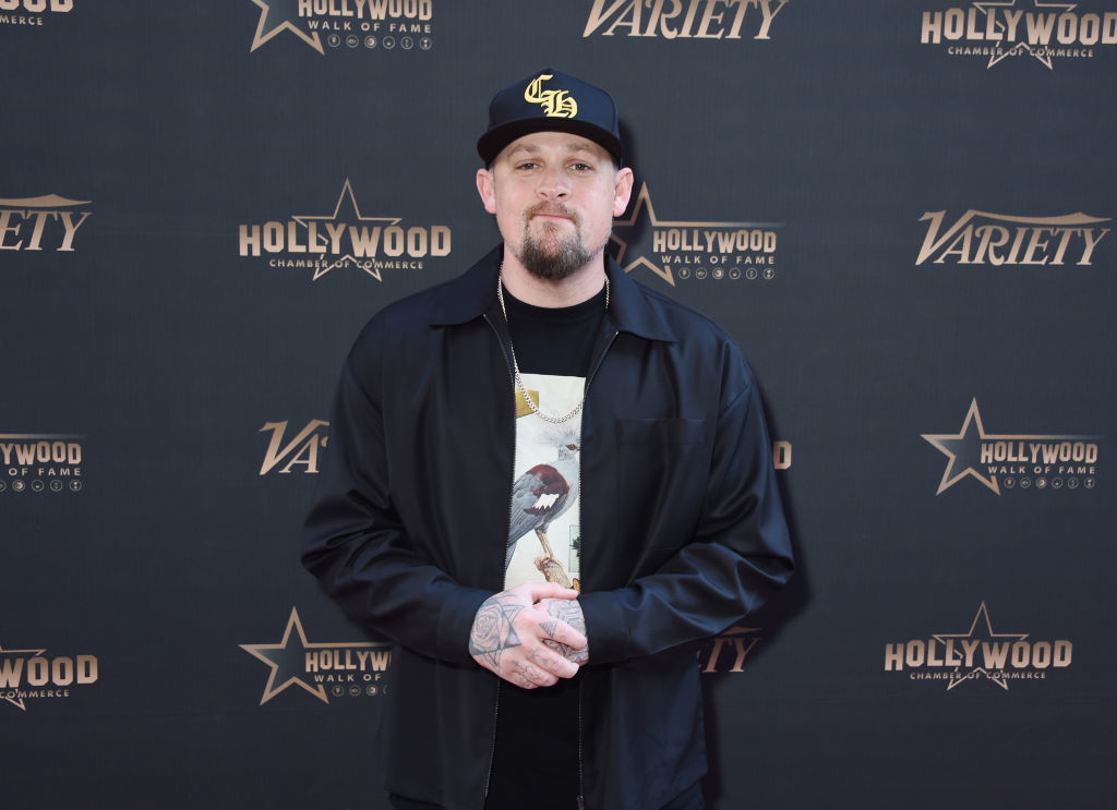 Closeup of Joel Madden on the red carpet