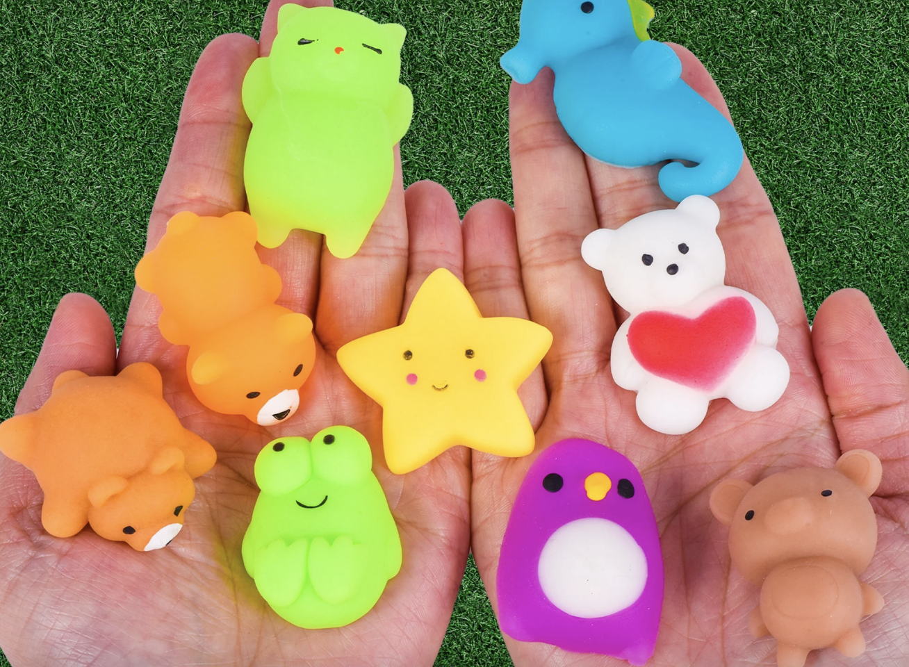 colorful animal-shaped squishy stress relief toys