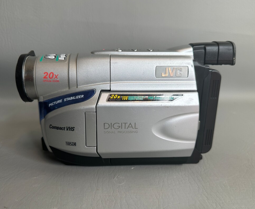 A huge VHS camcorder