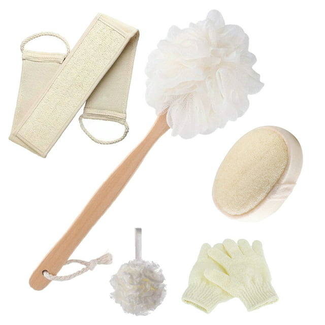 the full five piece set in beige