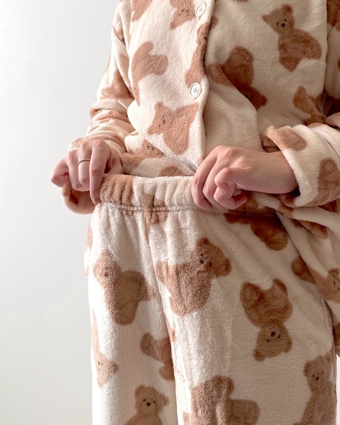 GUのオススメのパジャマ「マシュマロフィールパジャマ(ベア)長袖&ロングパンツ+X」