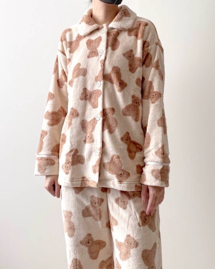 GUのオススメのパジャマ「マシュマロフィールパジャマ(ベア)長袖&ロングパンツ+X」
