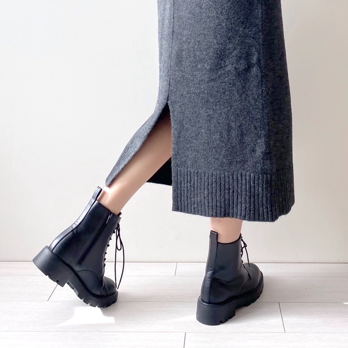 GU（ジーユー）のおすすめのアイテム「パフィータッチロングニットワンピース（長袖）」