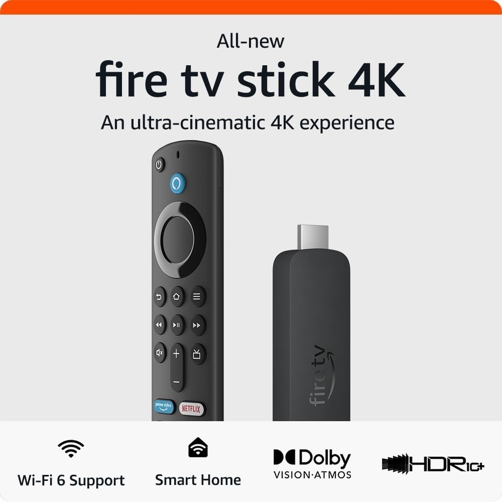 the stick and remote with text &quot;a truly cinematic experience&quot;