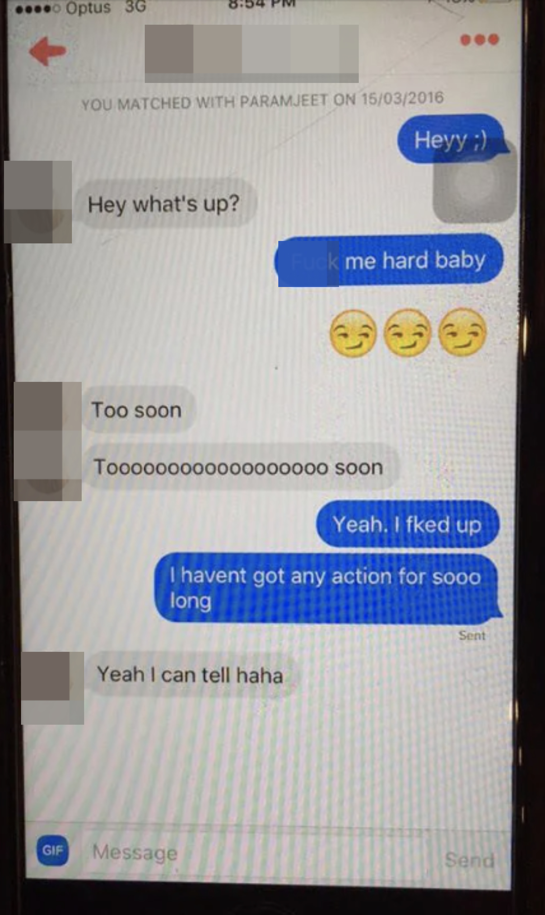 person sends a sext