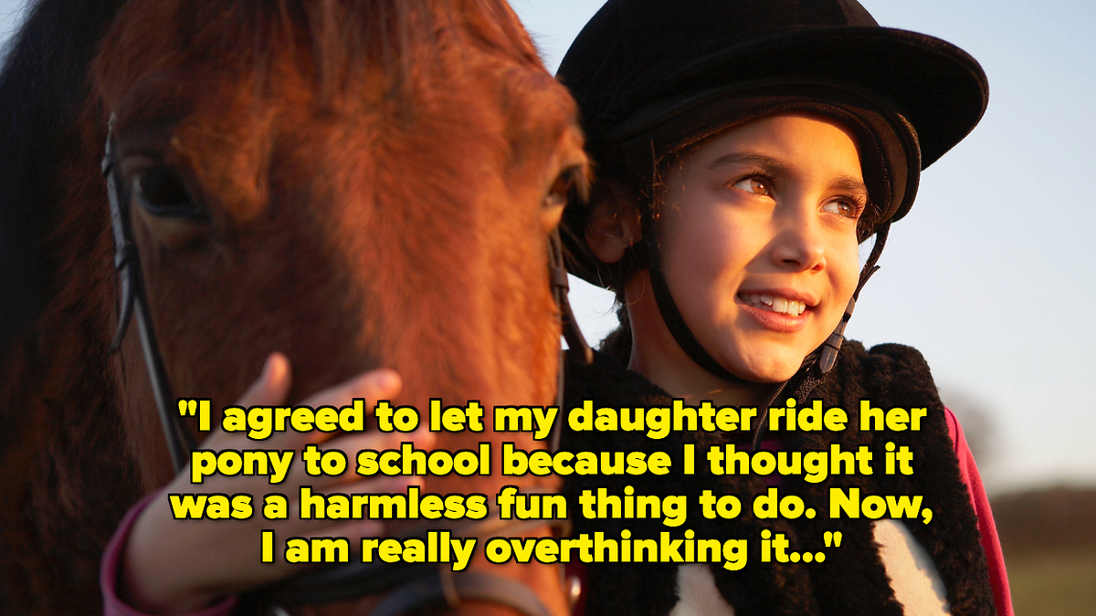 Mom Allowed Daughter To Ride Her Pony To School And Is Receiving Backlash