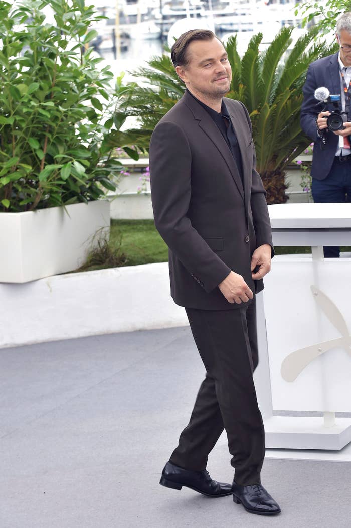 Leo wearing a suit at an event