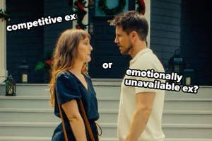 exes facing off in exmas - competitive ex or emotionally unavailable ex?