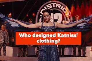 Katniss in her Mockingjay dress.