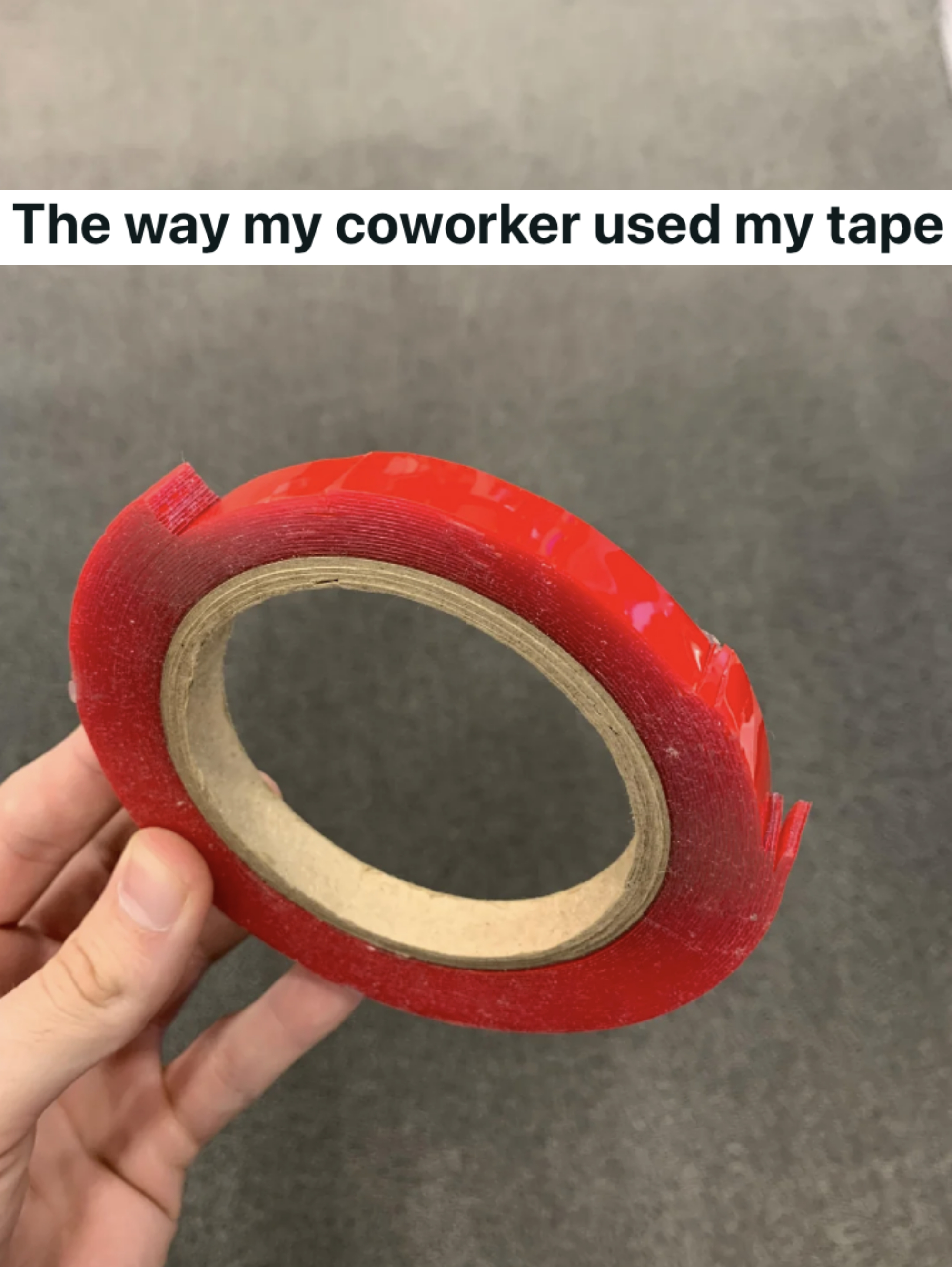 Broken tape