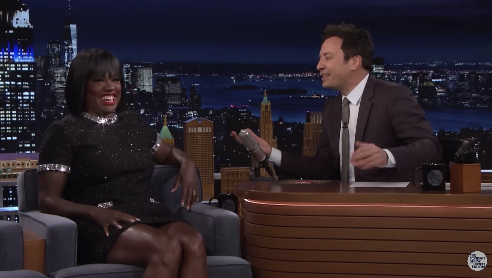 her laughing with jimmy fallon