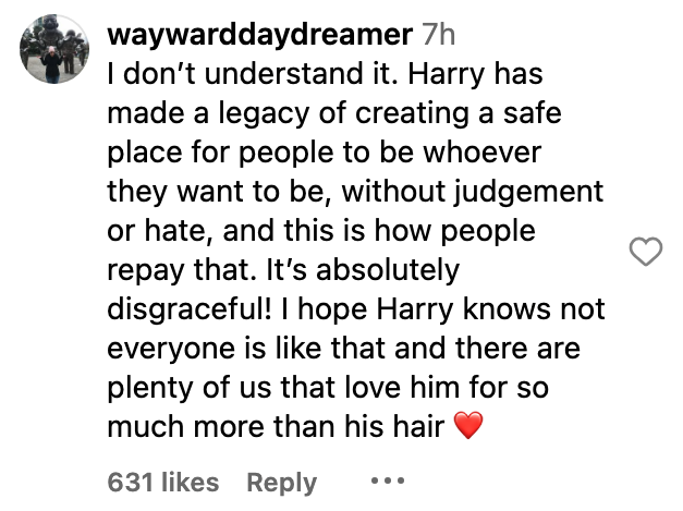 harry was a legacy of creating a safe place for people to be whoever they want to be without judgment or hate and this is how people repay that