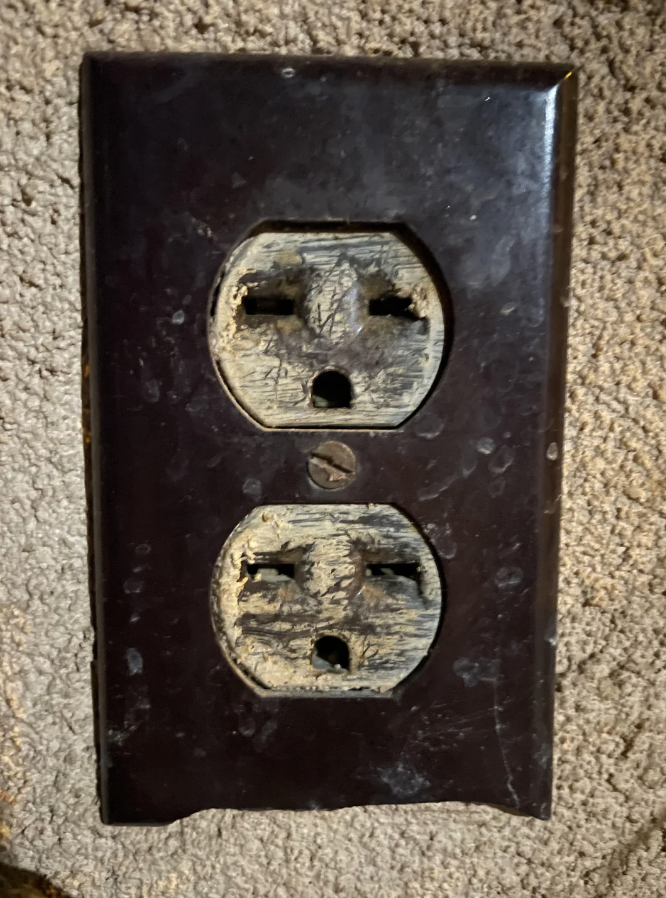 damaged electrical outlets