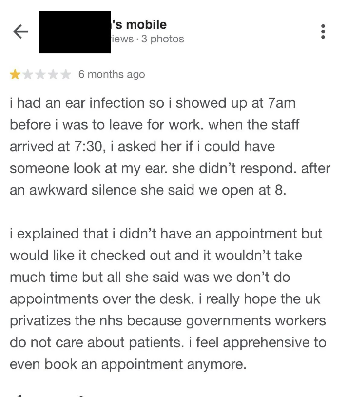&quot;i explained that i didn&#x27;t have an appointment&quot;
