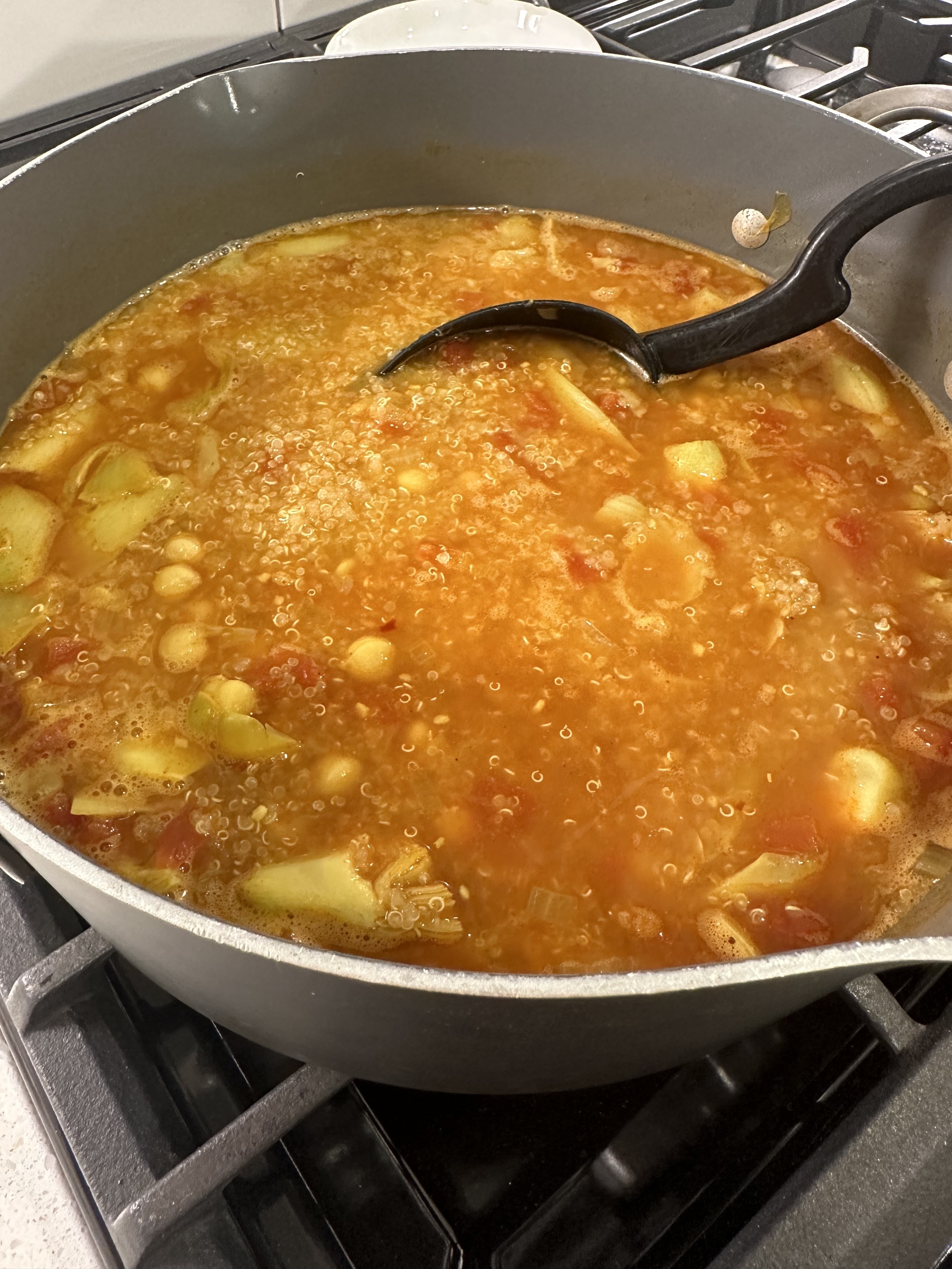 a pot of soup
