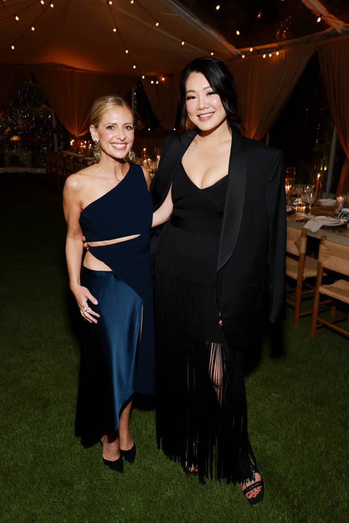 Sarah Michelle Gellar and Crystal Kung Minkoff