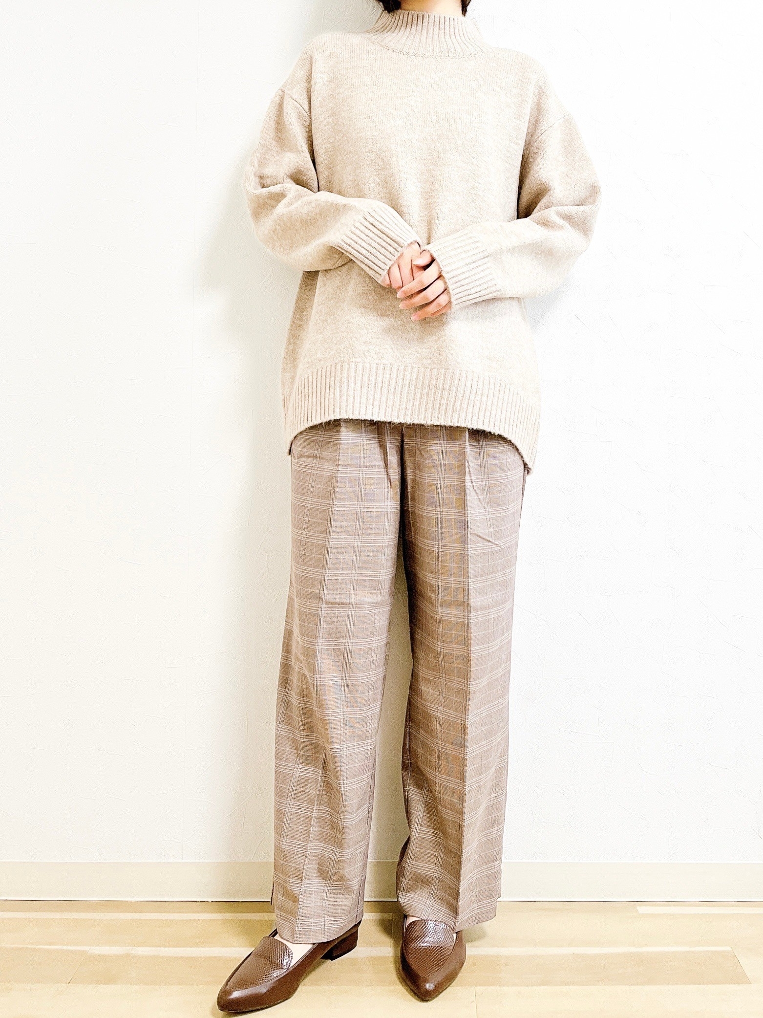 GLOBAL WORK（グローバルワーク）のオススメのパンツ「ウツクシルエットワイド柄／704427」