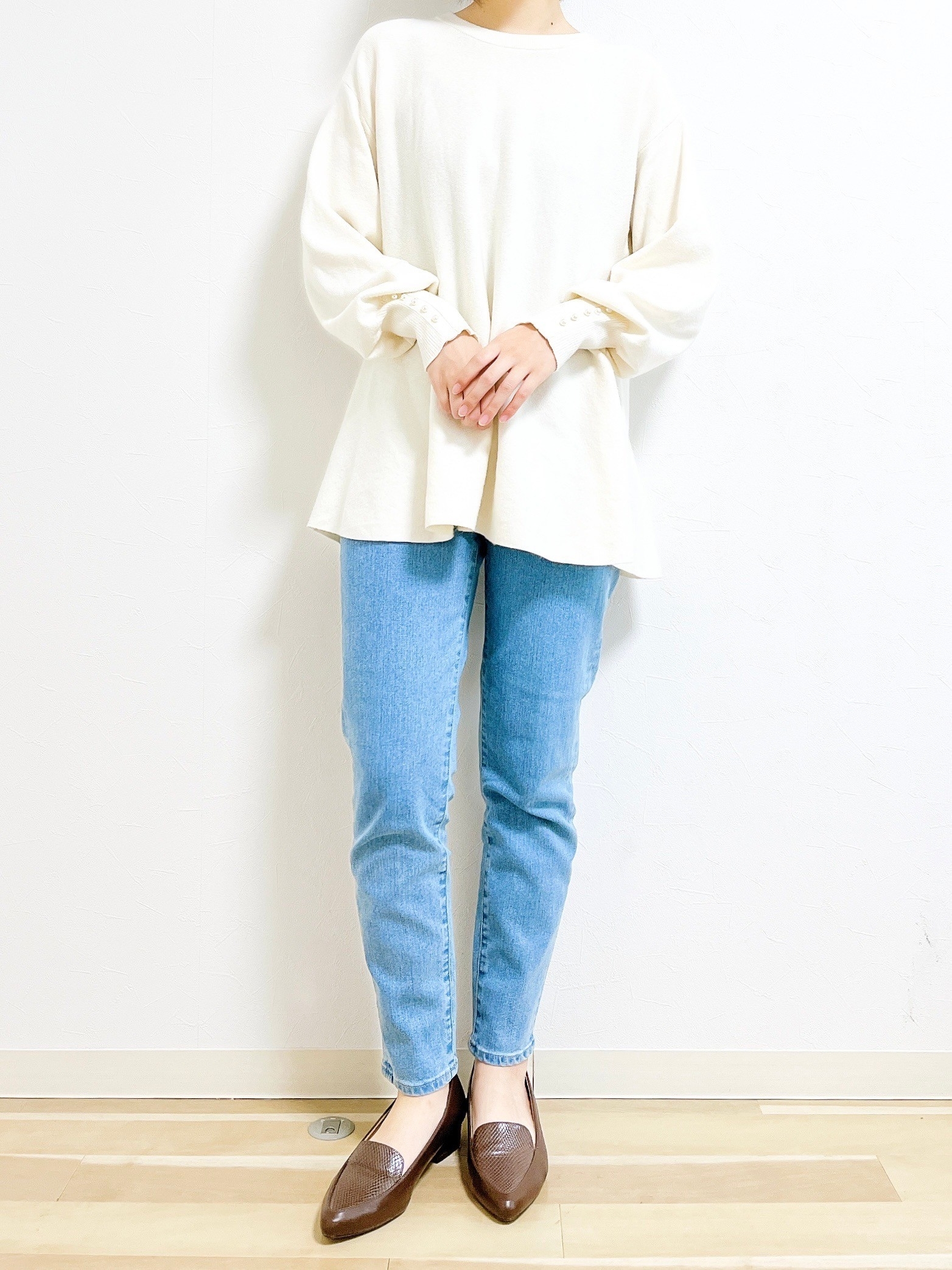 GLOBAL WORK（グローバルワーク）のオススメのパンツ「GOODデニムウツクシルエットスリムパンツ」