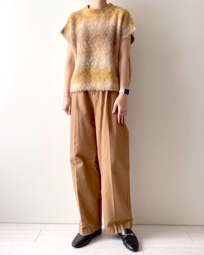 ZARAのオススメのトップス「オンブレ ニットベスト」のコーディネート