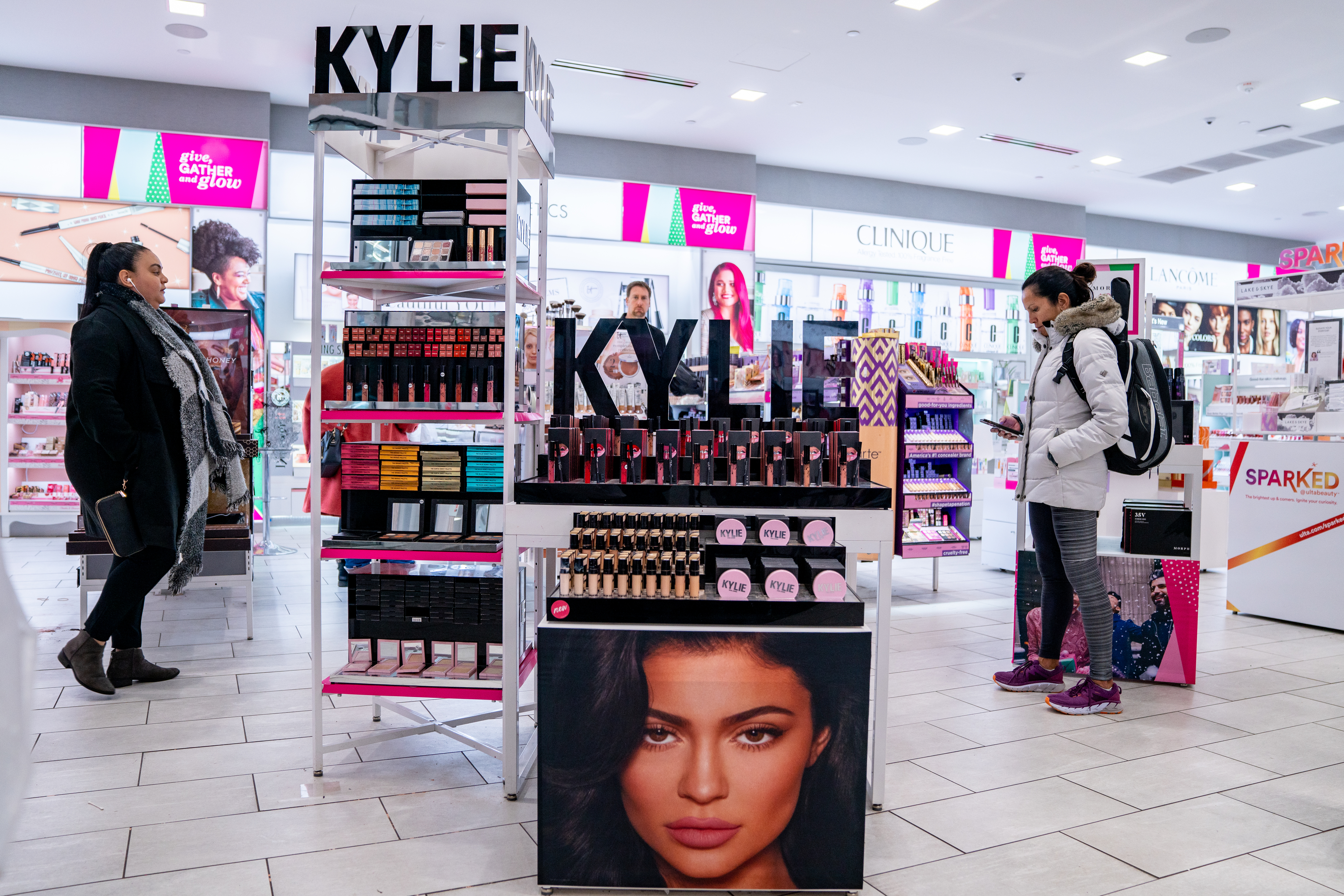 A Kylie display in a store