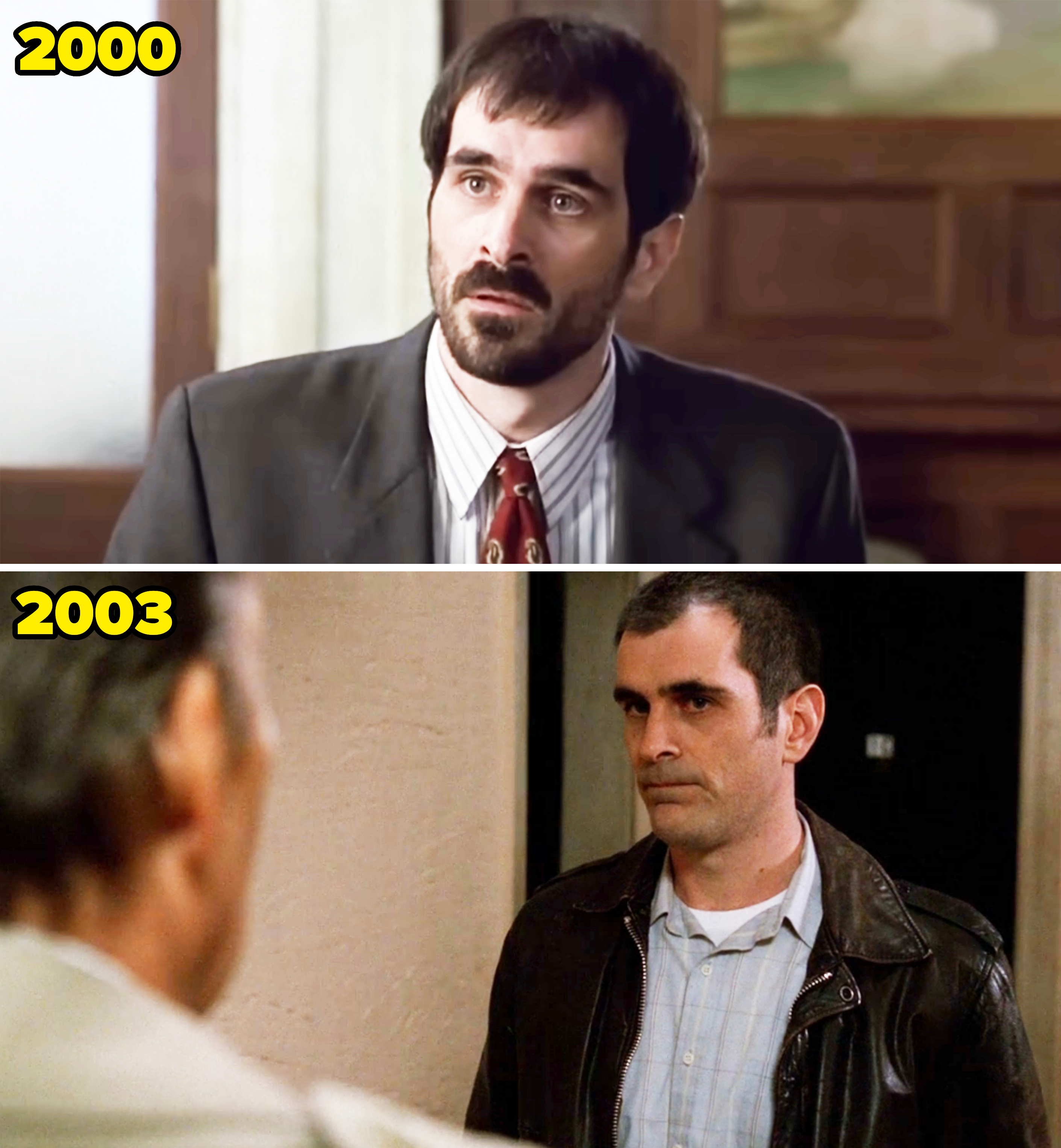 him in 2000 and 2003