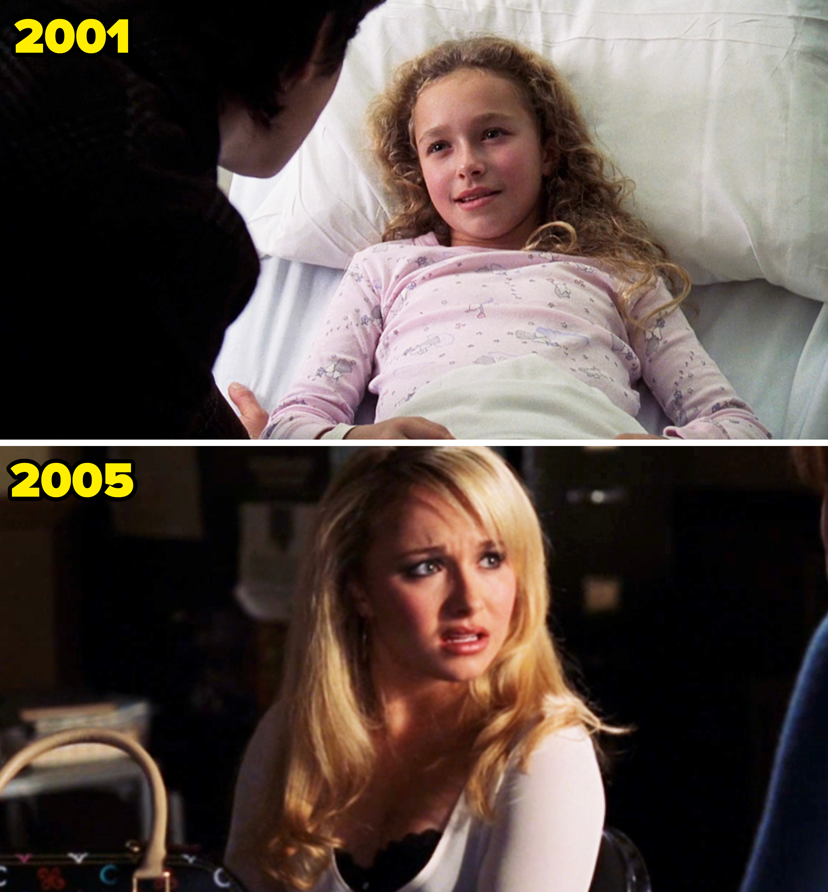 her as a young kid and then as a teen